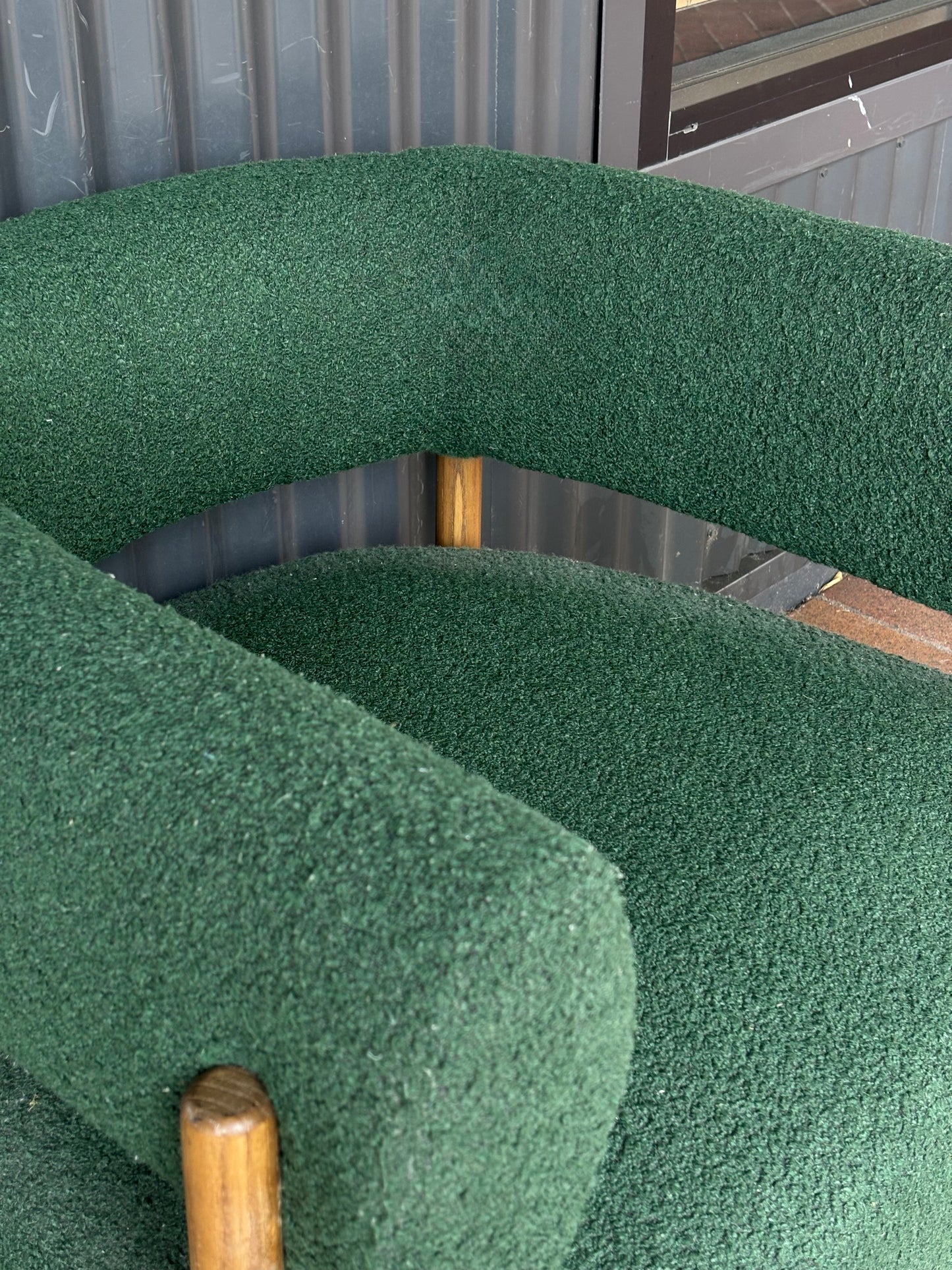 Haven & Space Berry CHAIRS 84Wx75Dx72H / Midnight Moss Muse Armchair