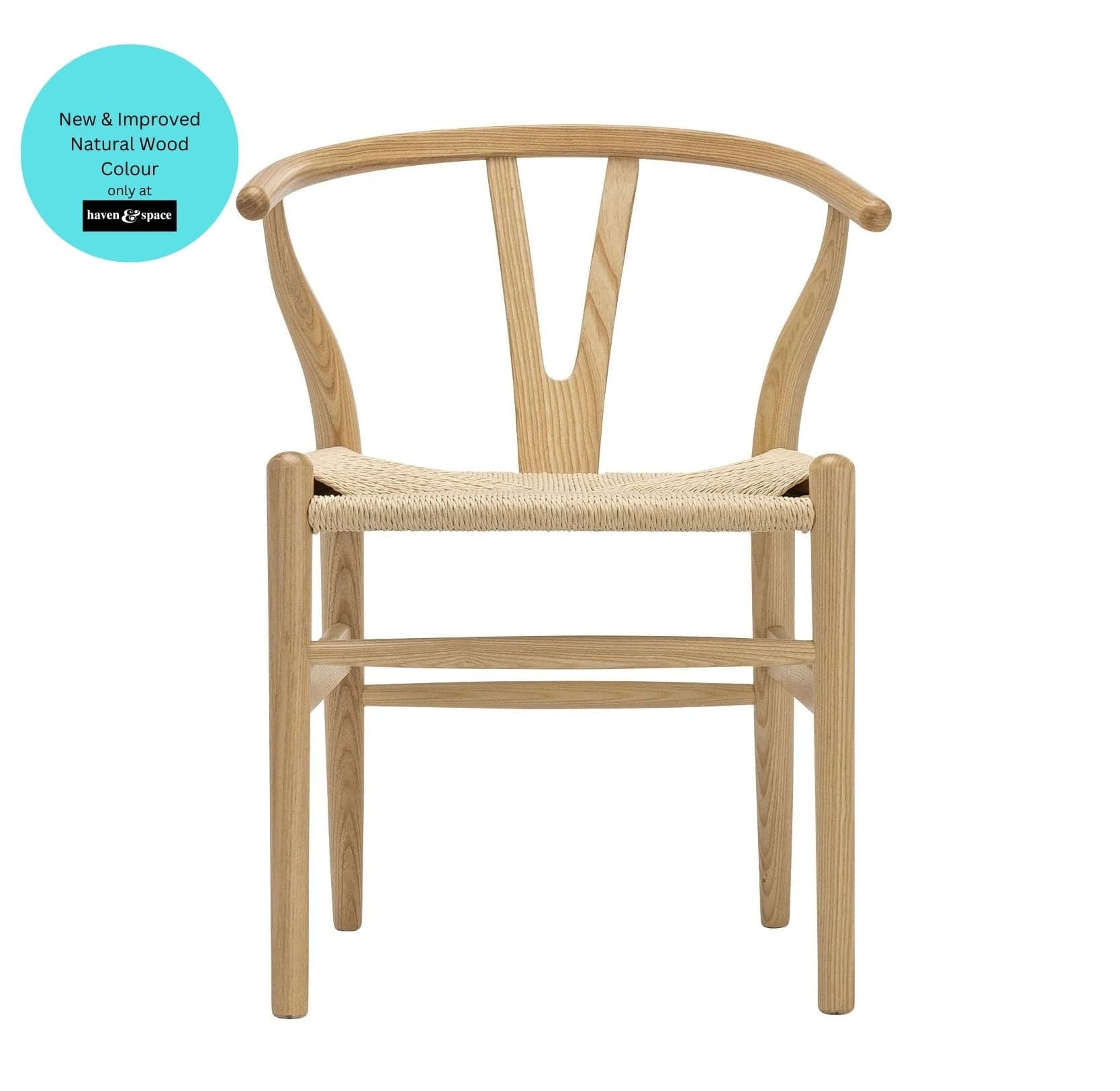 Haven & Space Berry CHAIRS Avoca Wishbone Dining Chair (4 or more $139.50)