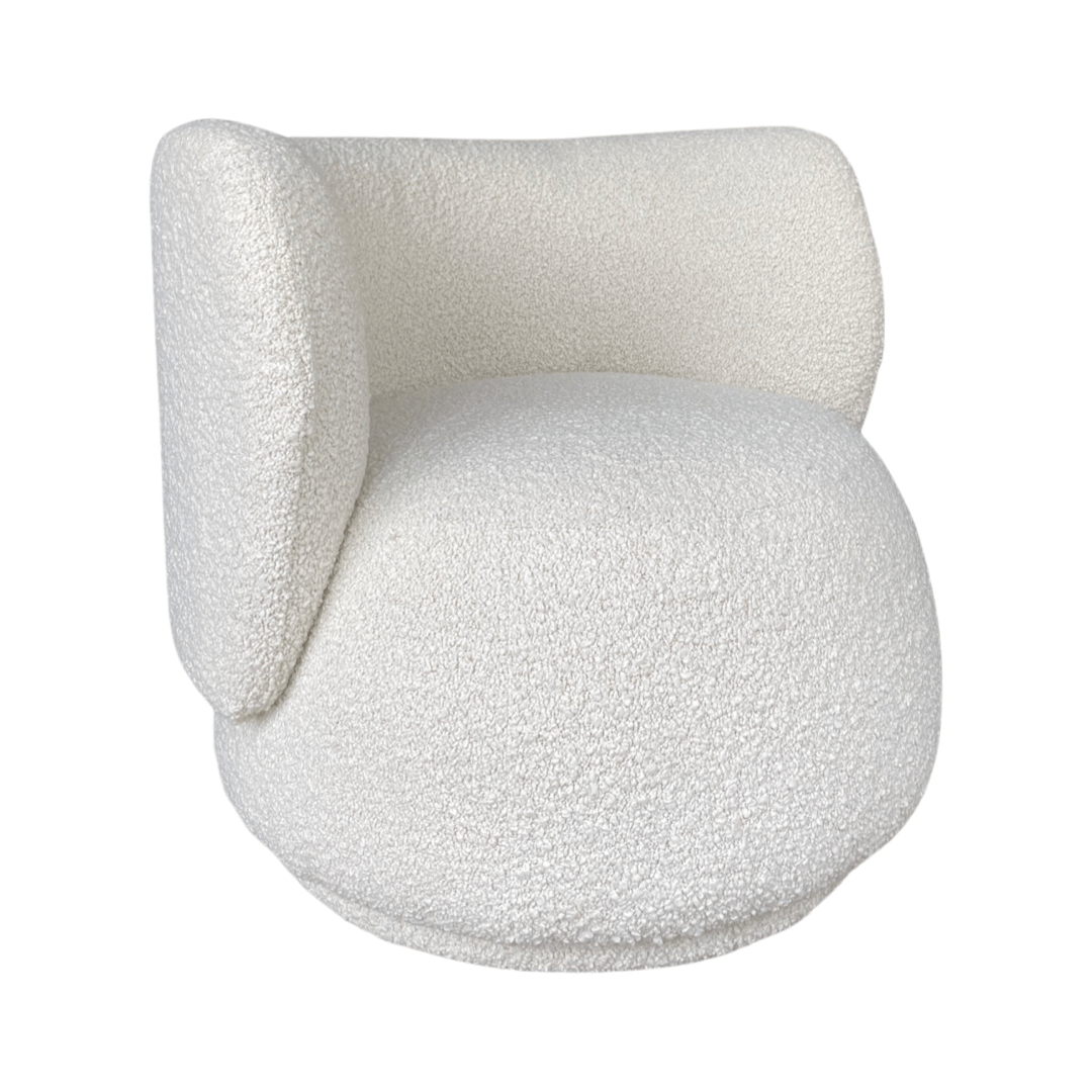 Haven & Space Berry CHAIRS Boucle Fleur Swivel Chair