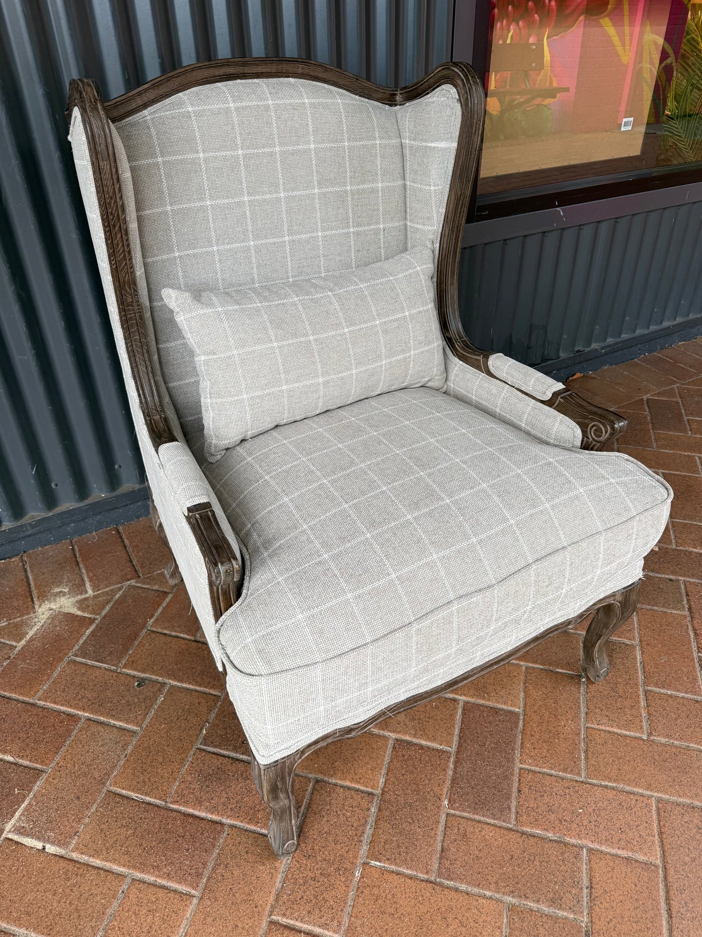 Haven & Space Berry CHAIRS Check Atella Armchair