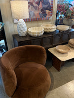 Haven & Space Berry CHAIRS Chocolate Linea Swivel Armchair