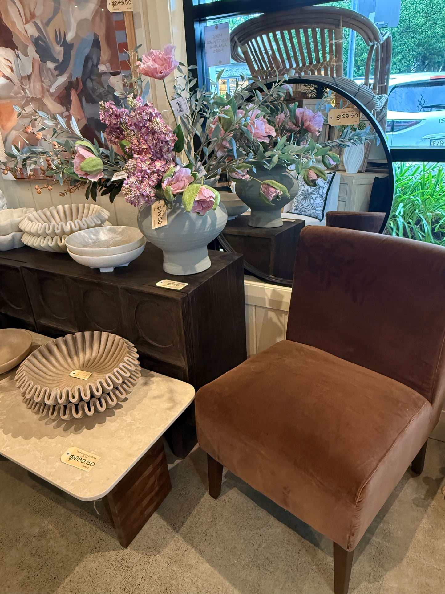 Haven & Space Berry CHAIRS Chocolate Solae Upholstered Chair