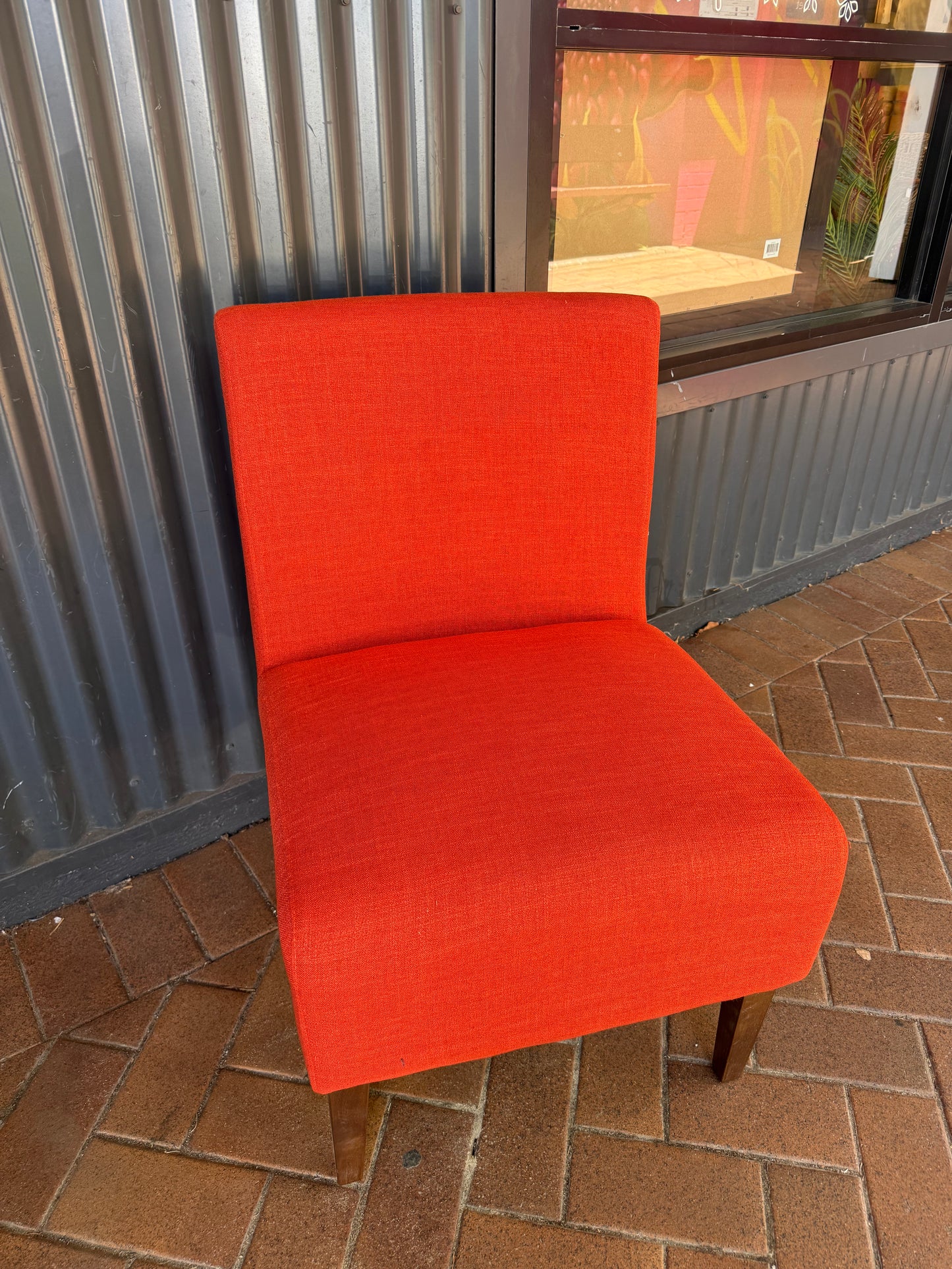 Haven & Space Berry CHAIRS Orange Saturn Upholstered Chair