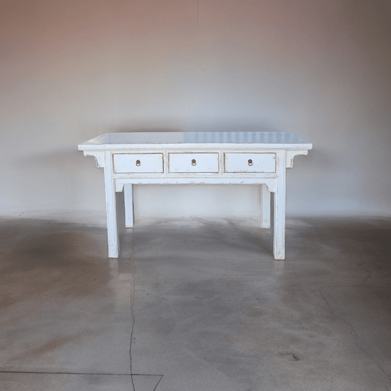 Haven & Space Berry CHINESE AN 160X90X45CMH / White Eltham Console