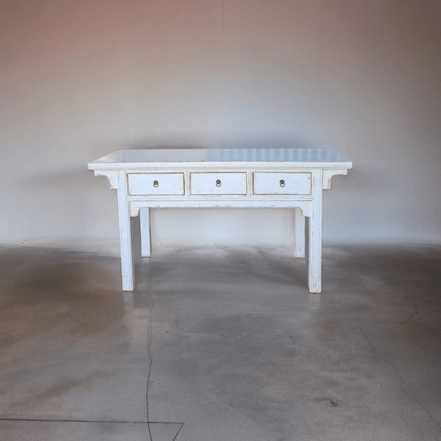 Haven & Space Berry CHINESE AN 160X90X45CMH / White Sienna Console