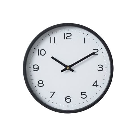 Haven & Space Berry CLOCKS 30.5CMD / Black/White Cooper Metal Clock
