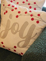 Haven & Space Berry CUSHIONS 45x45CM Joy Christmas Cushion