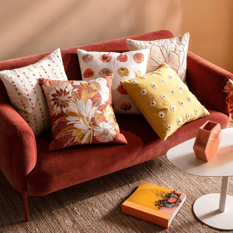 Haven & Space Berry Flora Cushion