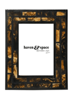 Haven & Space Berry FRAMES 4x6 / Black Zanti Bone Photo frame