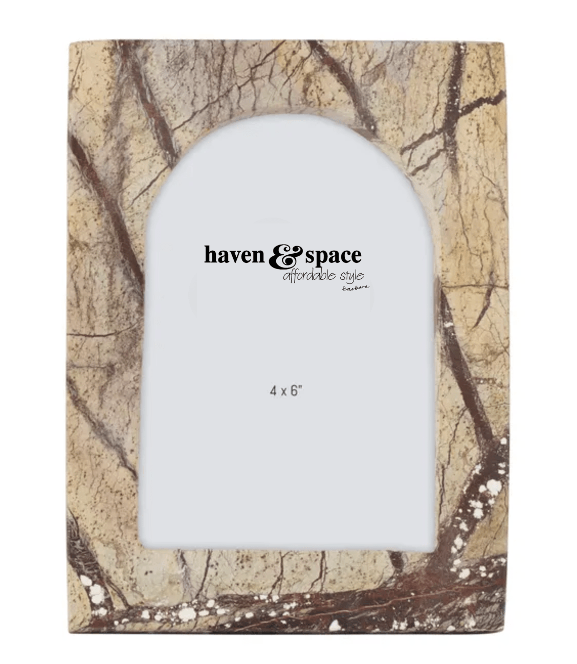 Haven & Space Berry FRAMES 4x6 Marco Marble Frame