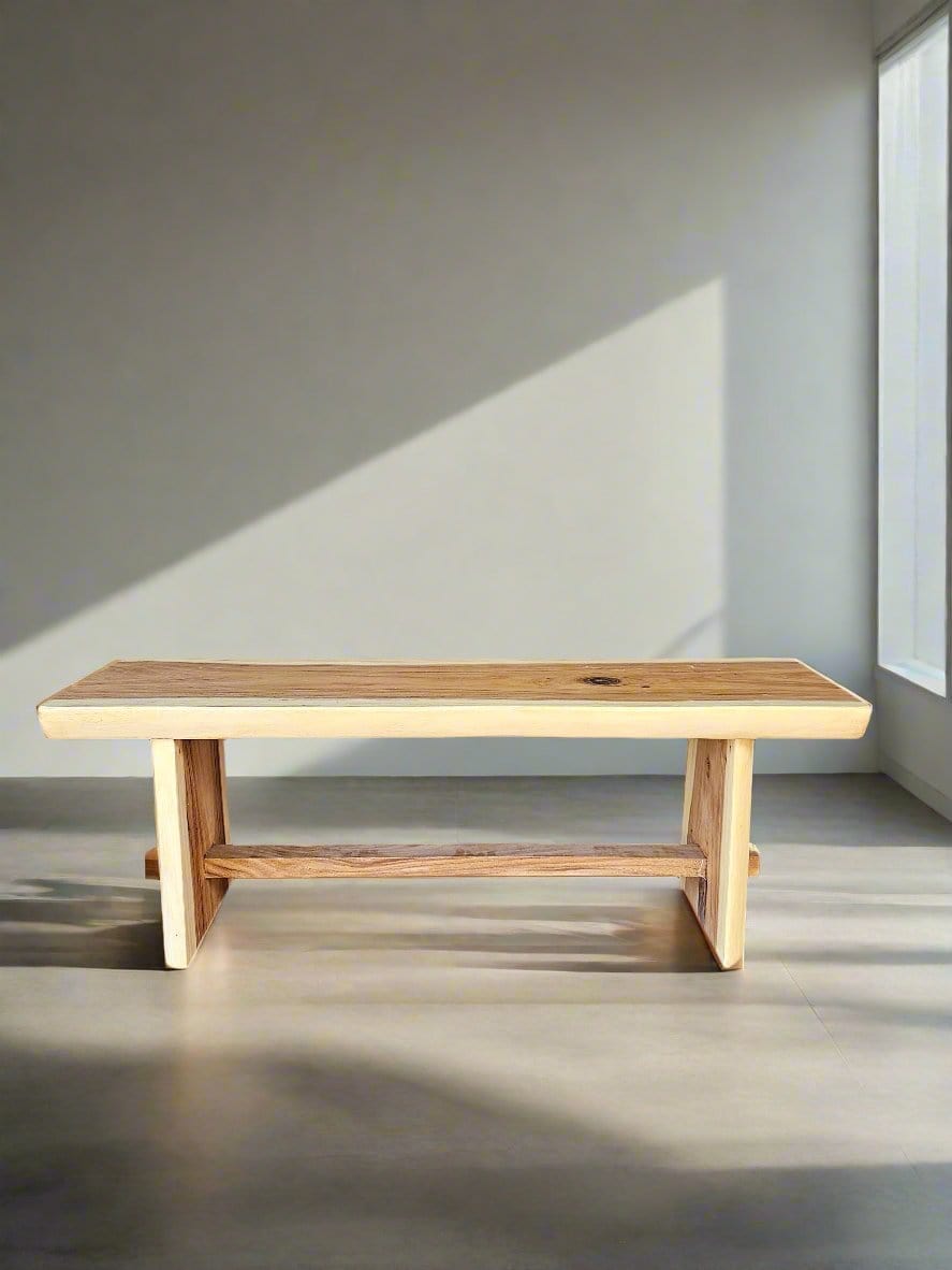 Haven & Space Berry FURNITURE 130CM Hikari Natural Wooden Bench