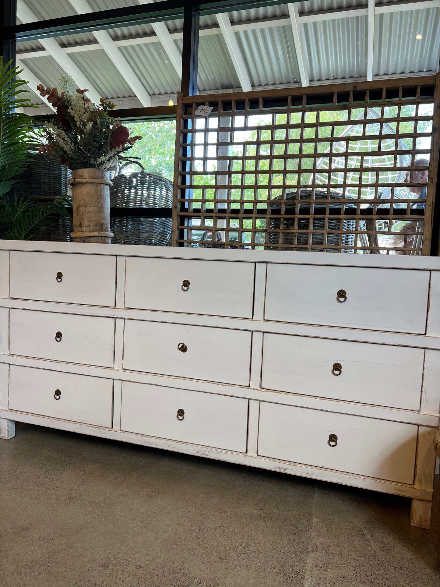 Haven & Space Berry FURNITURE 180x45x85cm / White Aberdeen Sideboard