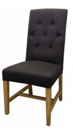 Haven & Space Berry FURNITURE Black Diego Dining Chair