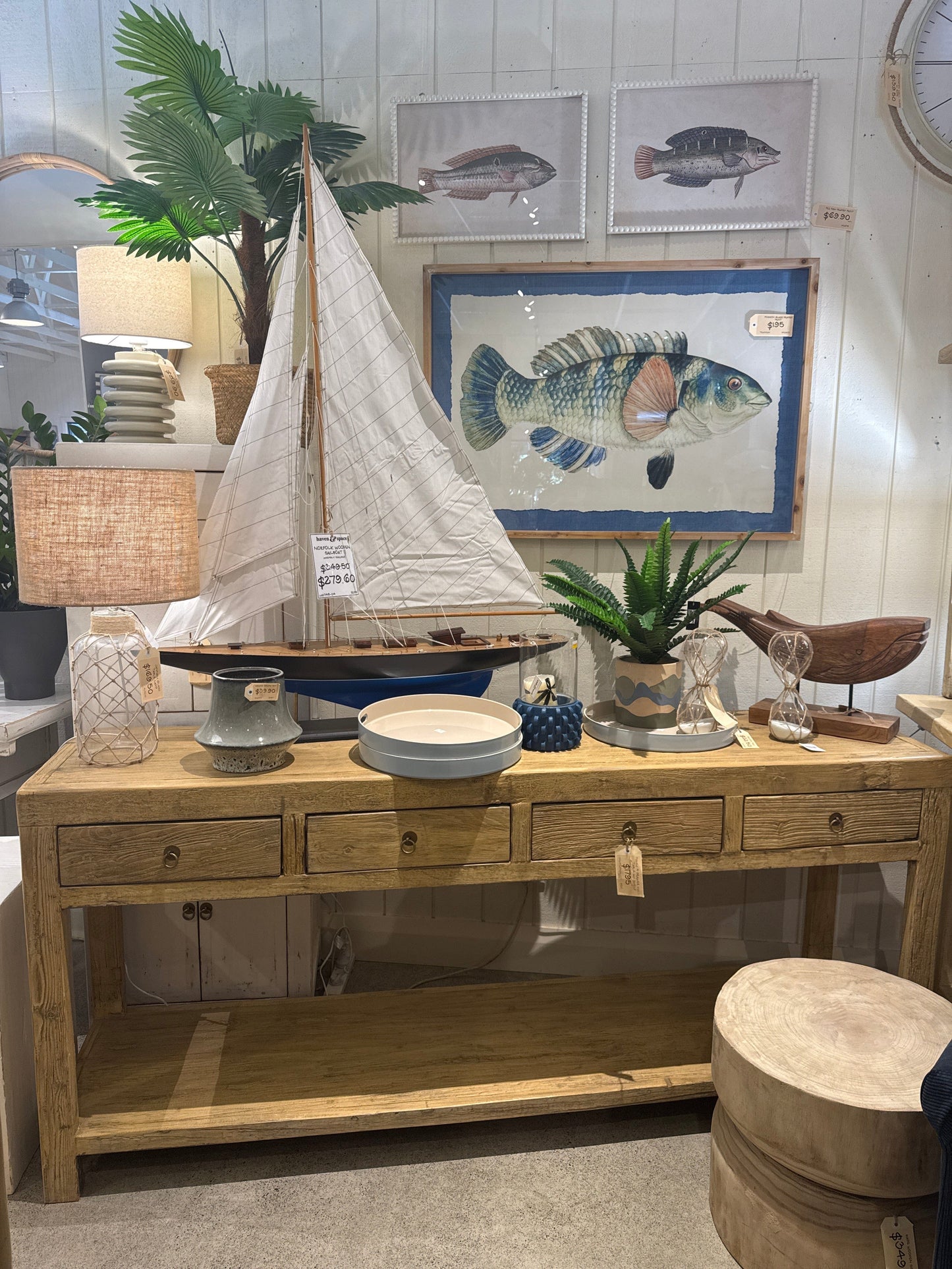Haven & Space Berry FURNITURE Dahli 4 Drawer Hall Table
