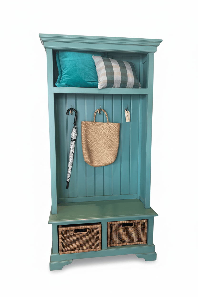 Haven & Space Berry FURNITURE Vintage Willow Green Homestead Hallstand VWG