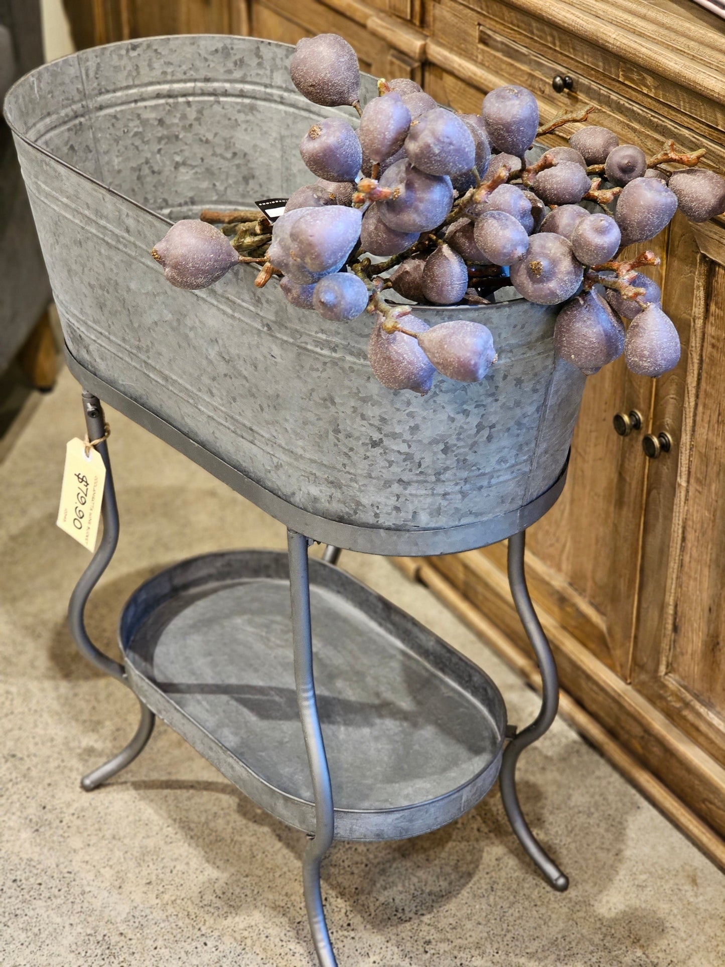 Haven & Space Berry GAL/TINWARE Coolangatta Planter Bucket