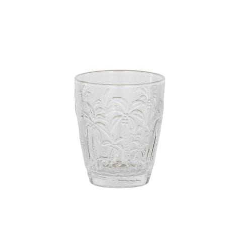 Haven & Space Berry GLASSWARE Clear Oasis Etched Tumbler