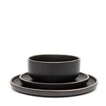 Haven & Space Berry KITCHEN 12PC / Black Hana Dinner Set