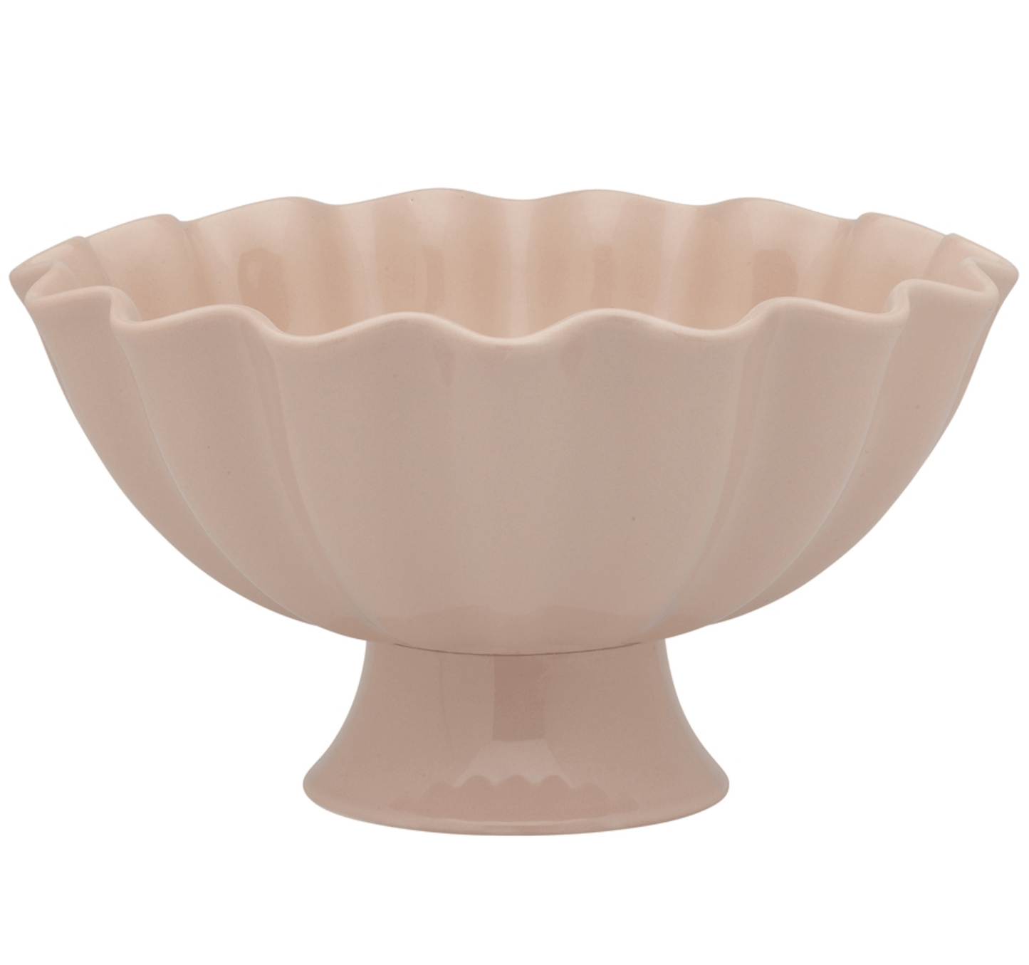 Haven & Space Berry KITCHEN 24.5cm / Pink Ruffle Footed Bowl