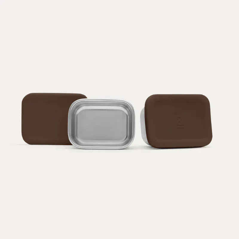 Haven & Space Berry KITCHEN Chestnut Rectangle SnackPot Set of 2