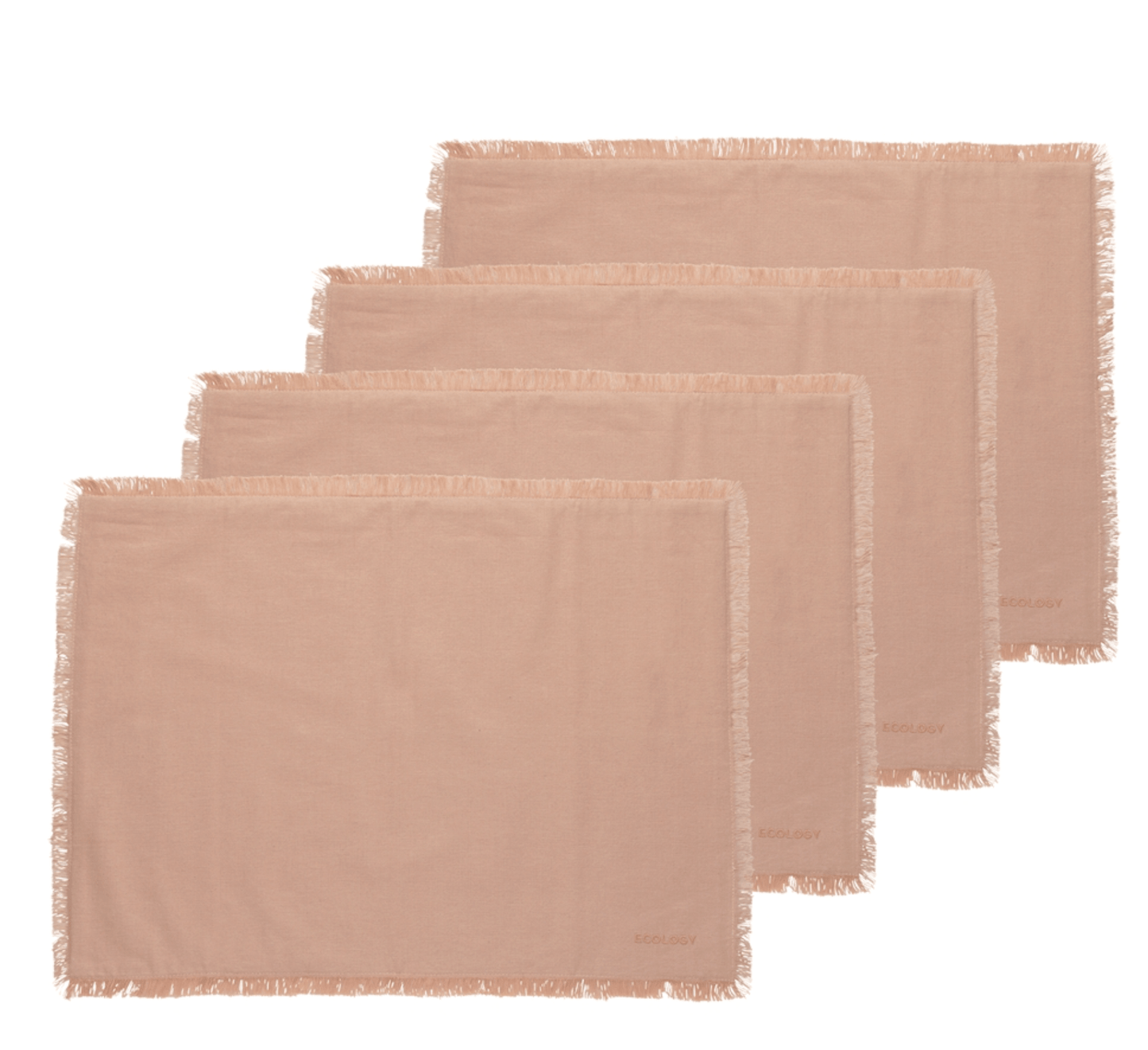 Haven & Space Berry KITCHEN Cotton Placemat S/4 Fray Cotton Napery