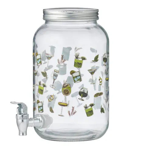 Haven & Space Berry KITCHEN Gimlet Glass Dispenser
