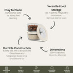 Haven & Space Berry KITCHEN Glass Dip Bowls