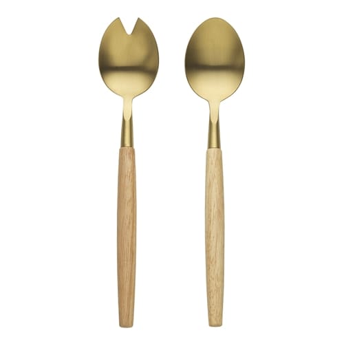 Haven & Space Berry KITCHEN Gold Alto 2pc Salad Server Set