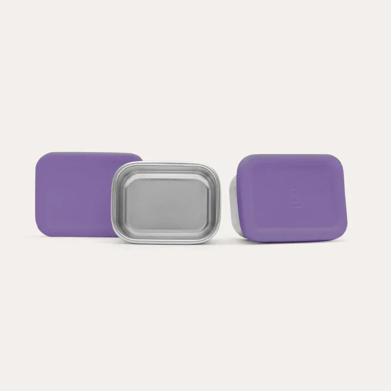 Haven & Space Berry KITCHEN Iris Rectangle SnackPot Set of 2