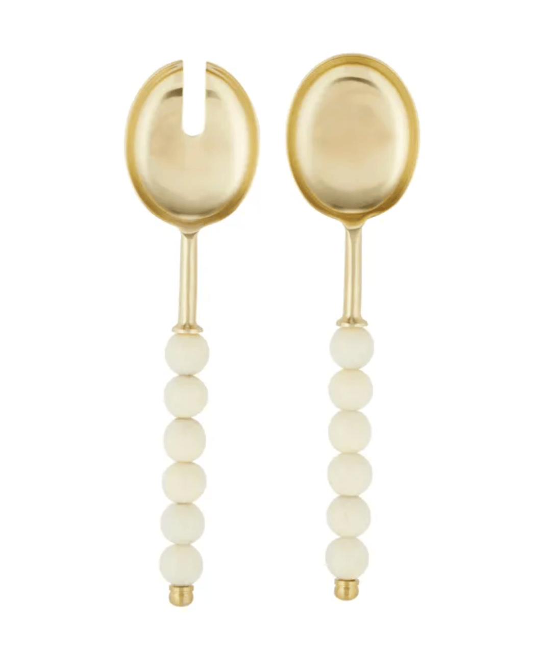 Haven & Space Berry KITCHEN Ivory Amalia S/2 Resin Salad Server