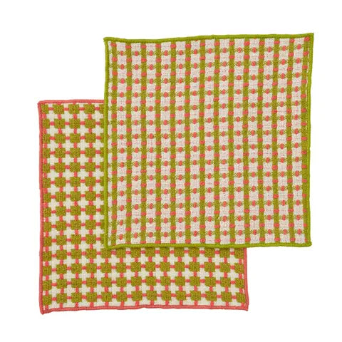 Haven & Space Berry KITCHEN Kit S/2 Recycled Cotton Dishcloth