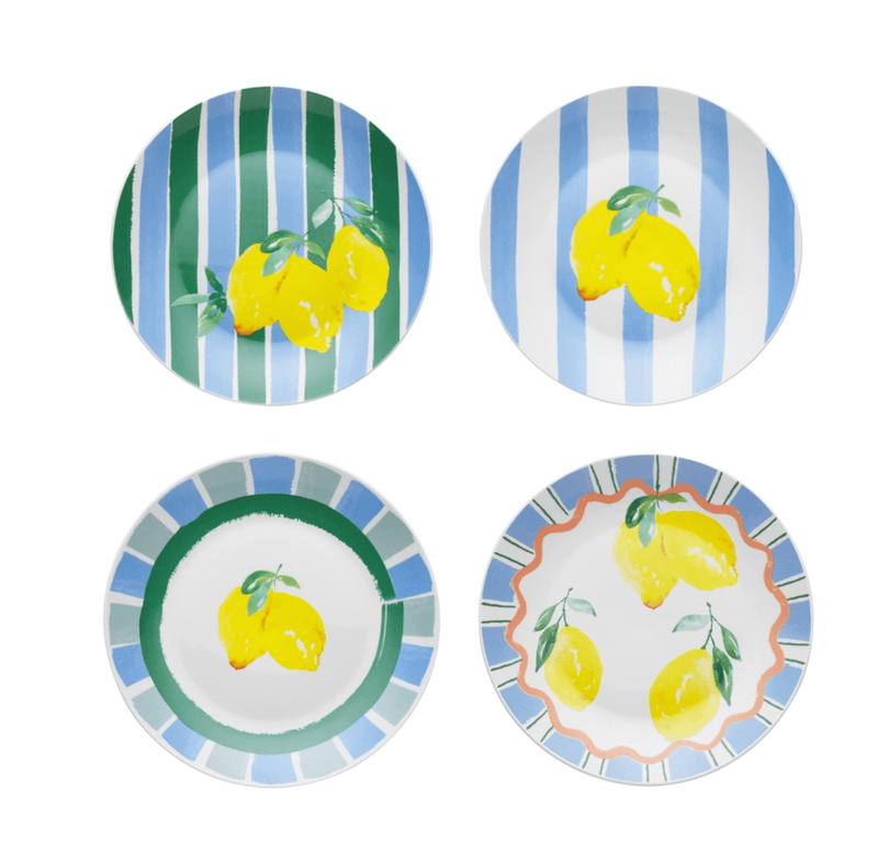 Haven & Space Berry KITCHEN Limone S/4 Side Plate