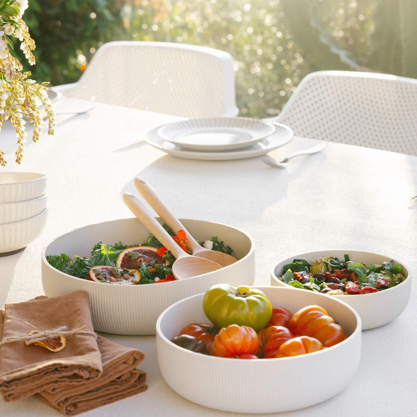 Haven & Space Berry KITCHEN Mushroom Silicone Nesting Bowl Set of 3