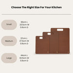 Haven & Space Berry KITCHEN Nutmeg Wood Fibre Chopping Board Trio