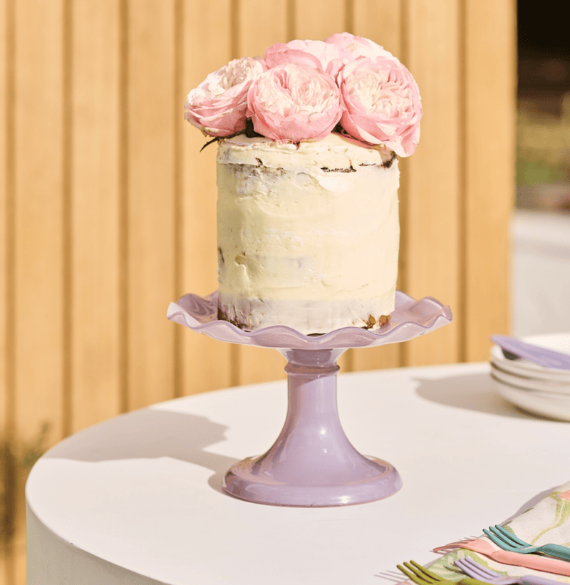 Haven & Space Berry KITCHEN Ruffle Cake Stand
