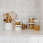 Haven & Space Berry KITCHEN Tallow Rectangle Glass Pantry Jar | 2pk