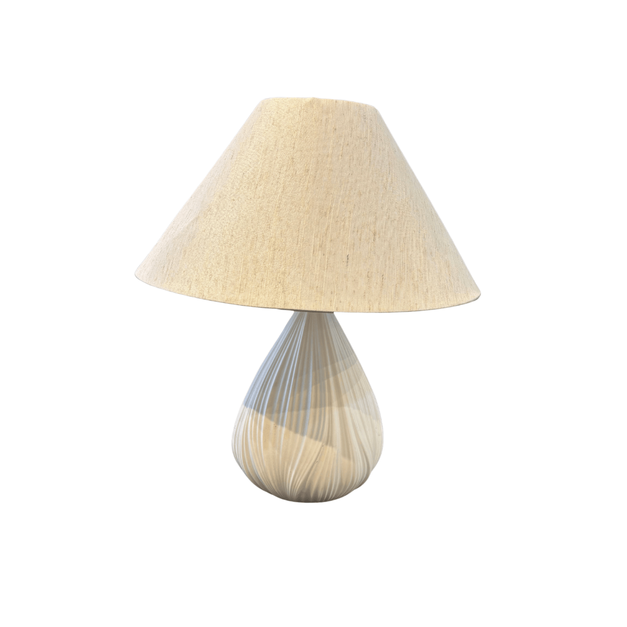 Haven & Space Berry LAMPS 40X45CM Pleat Ceramic Lamp