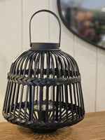 Haven & Space Berry LANTERN Black Pierre Bamboo Lantern