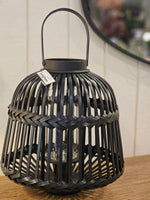 Haven & Space Berry LANTERN Black Pierre Bamboo Lantern
