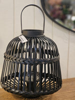 Haven & Space Berry LANTERN Black Pierre Bamboo Lantern