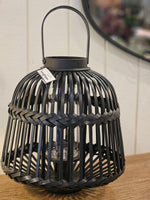 Haven & Space Berry LANTERN Black Pierre Bamboo Lantern
