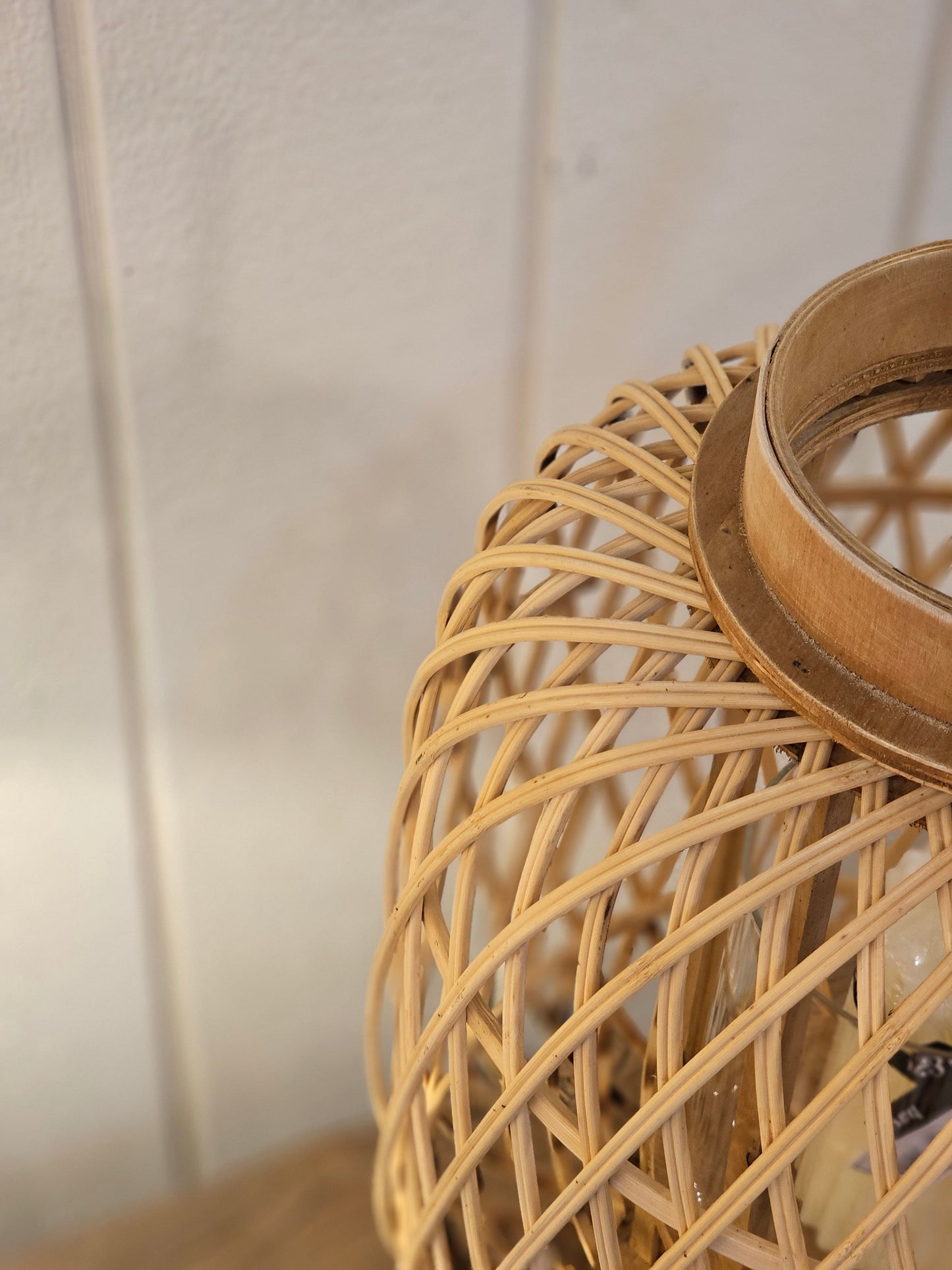 Haven & Space Berry LANTERN Natural Herreo Bamboo Lantern