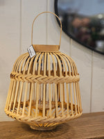 Haven & Space Berry LANTERN Natural Pierre Bamboo Lantern