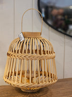 Haven & Space Berry LANTERN Natural Pierre Bamboo Lantern