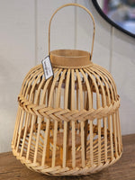 Haven & Space Berry LANTERN Natural Pierre Bamboo Lantern