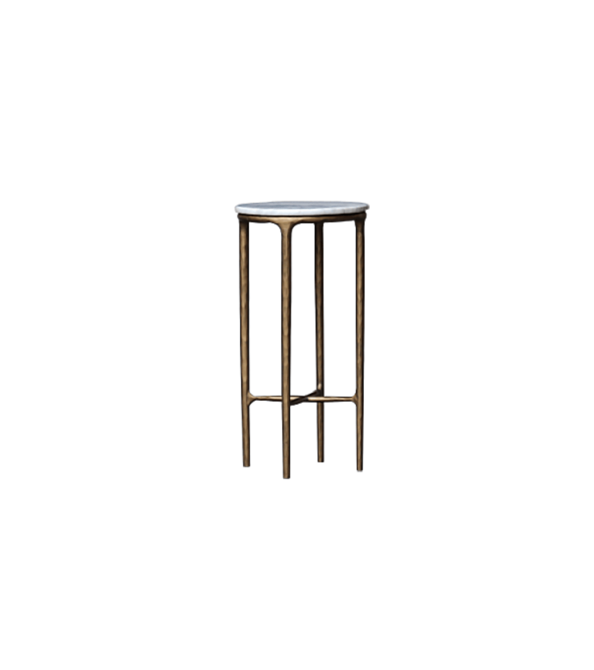 Haven & Space Berry SIDE TABLE 30CM x 30CM x 61CM Veneta Marble Flower Table