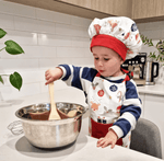 Haven & Space Berry SOFT FURNISHINGS Noelle Kids Christmas Apron and Cap Set