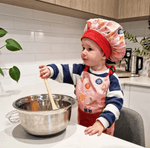 Haven & Space Berry SOFT FURNISHINGS Noelle Kids Christmas Apron and Cap Set