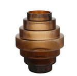 Haven & Space Berry VASES 32X32X40CMH Manhattan Stepped Vase
