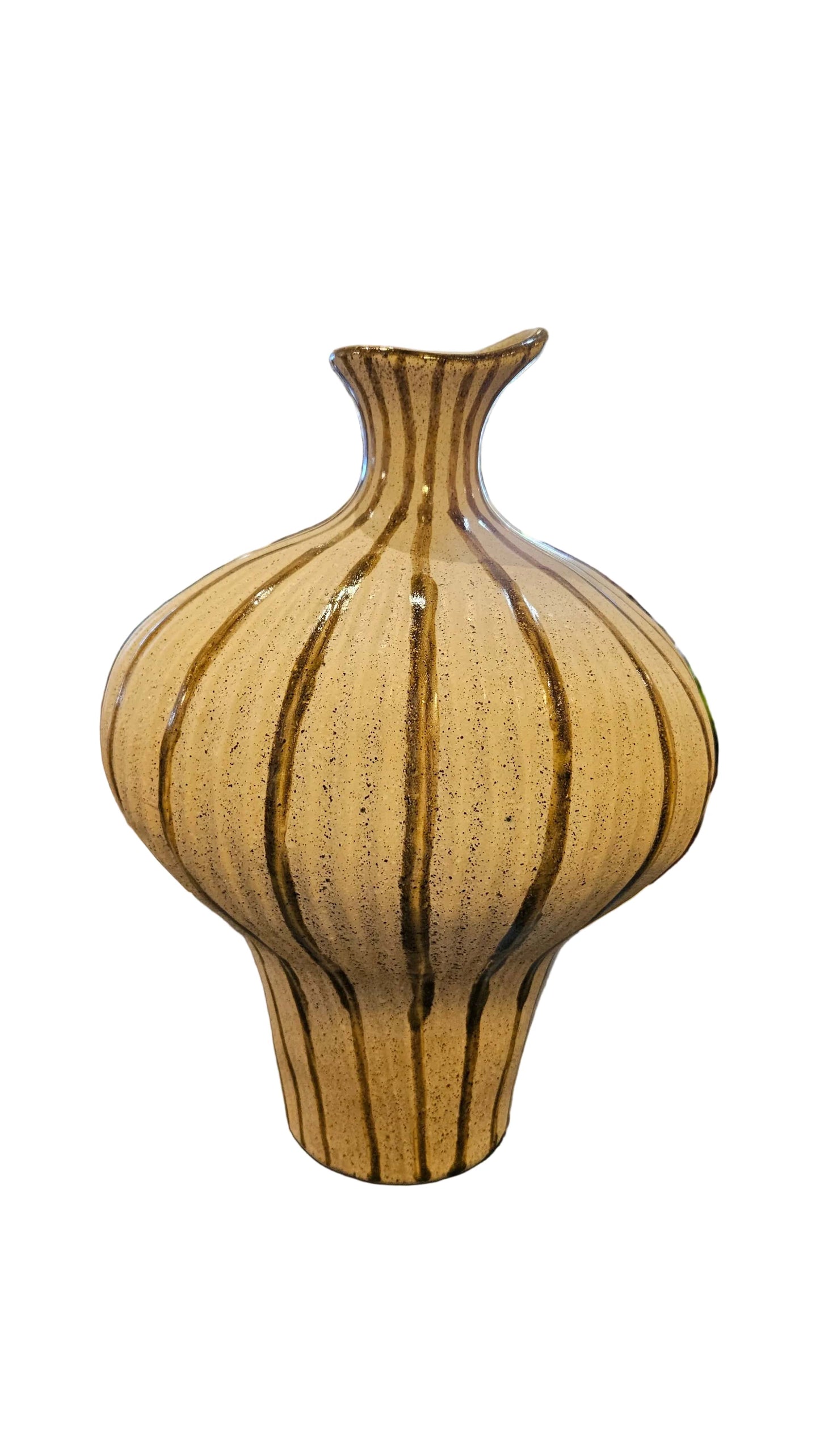 Haven & Space Berry VASES Ivory/Olive Alessia Ceramic Vase